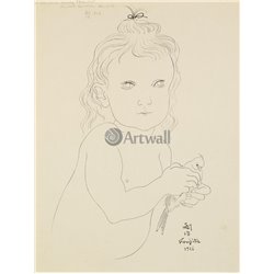 Ребенок с птицей - Модульная картины, Репродукции, Декоративные панно, Декор стен