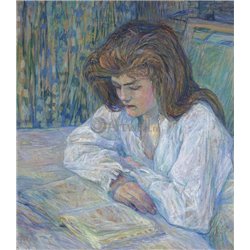 Женщина, читающая книгу - Модульная картины, Репродукции, Декоративные панно, Декор стен