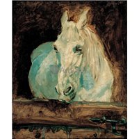Портреты картины репродукции на заказ - Белая лошадь