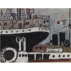 Картина на холсте по фото Модульные картины Печать портретов на холсте Корабль в порту