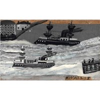 Портреты картины репродукции на заказ - Канонерские лодки в военное время