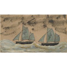 Картина на холсте по фото Модульные картины Печать портретов на холсте Две лодки