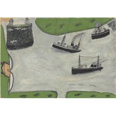 Картина на холсте по фото Модульные картины Печать портретов на холсте Два парохода и маяк