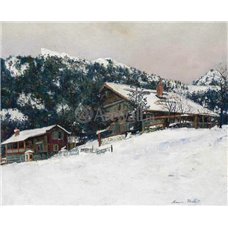 Картина на холсте по фото Модульные картины Печать портретов на холсте Зимний пейзаж в Суси