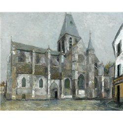 Церковь в Вилье ле Бель - Модульная картины, Репродукции, Декоративные панно, Декор стен