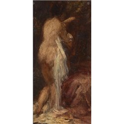 Женщина, выходящая из ванны - Модульная картины, Репродукции, Декоративные панно, Декор стен