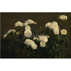 Картина на холсте по фото Модульные картины Печать портретов на холсте Белые розы