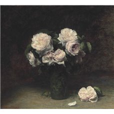 Картина на холсте по фото Модульные картины Печать портретов на холсте Розы в бокале