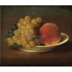 Персик и виноград - Модульная картины, Репродукции, Декоративные панно, Декор стен