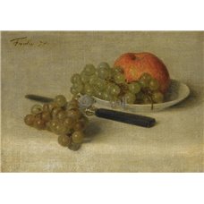 Картина на холсте по фото Модульные картины Печать портретов на холсте Натюрморт с яблоками и виноградом