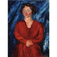 Портреты картины репродукции на заказ - Женщина в красном