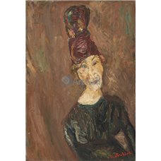 Картина на холсте по фото Модульные картины Печать портретов на холсте Женщина в большой шляпе