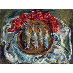 Рыбы и томаты - Модульная картины, Репродукции, Декоративные панно, Декор стен
