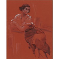 Женщина у стола