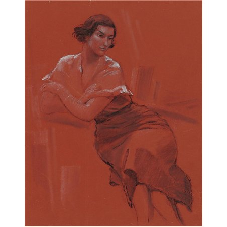 Женщина у стола