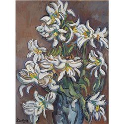 Белые лилии - Модульная картины, Репродукции, Декоративные панно, Декор стен