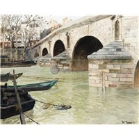 Портреты картины репродукции на заказ - Мост Мари, Париж