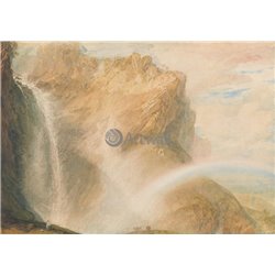 Водопад в Рейхенбахе - Модульная картины, Репродукции, Декоративные панно, Декор стен
