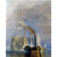 Портреты картины репродукции на заказ - Корабль Темерере буксируют на последнюю стоянку (фрагмент)