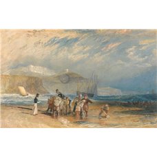 Картина на холсте по фото Модульные картины Печать портретов на холсте Фолкстонская гавань и побережье в Дувре