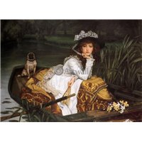 Портреты картины репродукции на заказ - Девушка в лодке