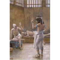 Портреты картины репродукции на заказ - Иосиф в тюрьме объясняет видения