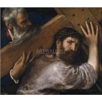 Портреты картины репродукции на заказ - Христос и Симон Киринейский