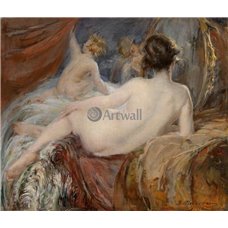 Картина на холсте по фото Модульные картины Печать портретов на холсте Венера перд зеркалом