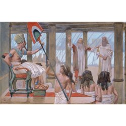 Моисей говорит с фараоном - Модульная картины, Репродукции, Декоративные панно, Декор стен