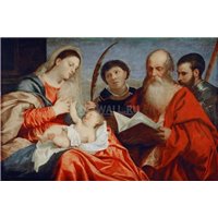 Мадонна с младенцем, св.Стефаном, св.Иеронимом и св.Маврикием