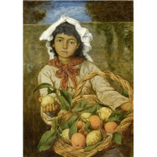 Картина на холсте по фото Модульные картины Печать портретов на холсте Продавщица лимонов