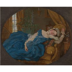 Спящая дама - Модульная картины, Репродукции, Декоративные панно, Декор стен