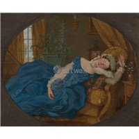 Портреты картины репродукции на заказ - Спящая дама