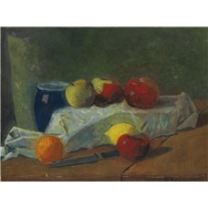 Картина на холсте по фото Модульные картины Печать портретов на холсте Натюрморт с яблоками и лимоном