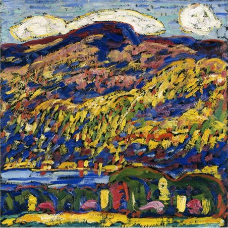 Горное озеро, осень