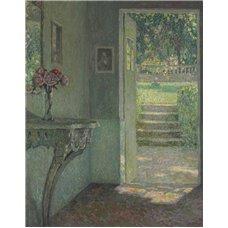 Картина на холсте по фото Модульные картины Печать портретов на холсте Дверь в сад