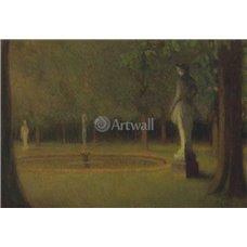 Картина на холсте по фото Модульные картины Печать портретов на холсте Статуя в парке Версаля
