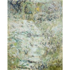 Картина на холсте по фото Модульные картины Печать портретов на холсте Следы в саду под снегом в Жерберуа