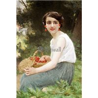 Портреты картины репродукции на заказ - Девушка с вишнями