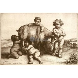 Четыре мальчика, юный сатир и коза