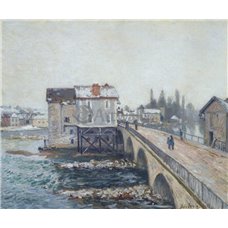 Картина на холсте по фото Модульные картины Печать портретов на холсте Мост в Море, зима