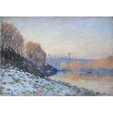 Картина на холсте по фото Модульные картины Печать портретов на холсте Сена у Буживаля зимой