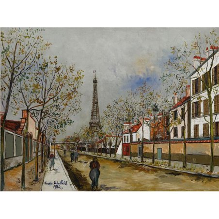 Авеню де Версаль и Эйфелева башня