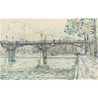 Портреты картины репродукции на заказ - Мост искусств, Париж