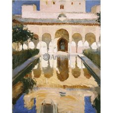Картина на холсте по фото Модульные картины Печать портретов на холсте Зал Посло, Альгамбра, Гранада