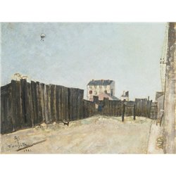 Воздушный шар в пригородах Парижа