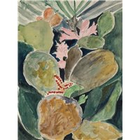 Портреты картины репродукции на заказ - Цветущий тропический кактус