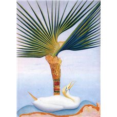 Картина на холсте по фото Модульные картины Печать портретов на холсте Пальма и птица