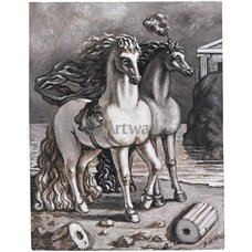 Картина на холсте по фото Модульные картины Печать портретов на холсте Античные лошади