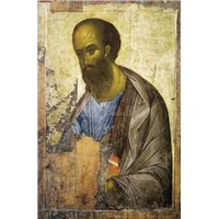 Портреты картины репродукции на заказ - Апостол Павел из Звенигородского полуфигурного деисусного чина